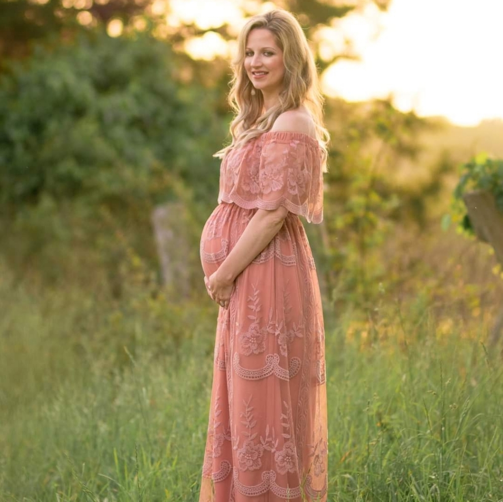 Pink Blush maternity dress